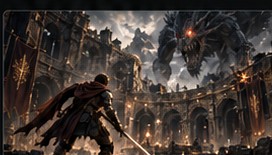 Fantasy combat scene