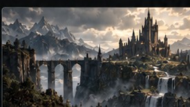 Fantasy kingdom landscape